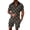 Brown, variant on Vedolay Mens Shorts Tracksuit Men’s Spring Summer 2-Piece Fashion Set Beach Short Sleeves Shirt and Short Set,Black XXL