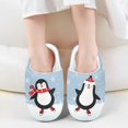 thumbnail image 5 of Psesaysky Print Slippers with Penguins House Slippers with Anti-Slip Rubber Sole Children Indoor and Outdoor Cozy House Slippers, 5 of 7
