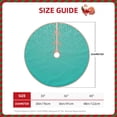 thumbnail image 2 of Sikiie Turquoise Glitter Christmas Tree Skirt, Christmas Tree Decorations, Christmas Decor, Tree Mat Decoration(30-48IN)-36", 2 of 6