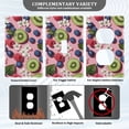 thumbnail image 3 of Yayeee Toggle Light Switch Wall Plate 1-Gang 4.5"x2.7" Home Decorative Outlet Cover, Pink Kiwi, 3 of 7