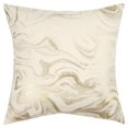 thumbnail image 1 of HomeRoots 403288 Dreamy Gold & Ivory Marble Pattern Throw Pillow, 1 of 1