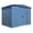 Blue Grey, variant on Steel Storage Shed, 8x6 ft., Emery Grey with a Eggshell Gable
