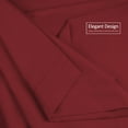 thumbnail image 4 of Clara Clark Premier 1800 Microfiber Collection 3-Line Bed Sheet Set, Cal King Size, Burgundy Red, 4 of 8