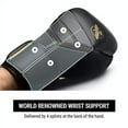 thumbnail image 2 of Hayabusa Adult Adjustable fit knuckle protection Premium foam, Boxing Gloves for MMA, Black/Gold, 2 of 6