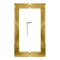 thumbnail image 4 of CRL SQ8X8ULBR Unlacquered Brass 8" x 8" SQ Series Square Tubing Back-to-Back Pull Handles, 4 of 4