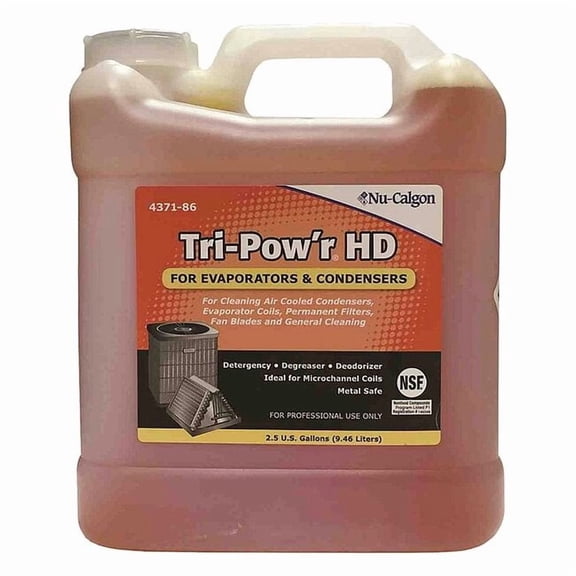 Nu-Calgon Coil Cleaner, 2.5 gal, Jug, Orange 4371-86
