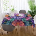 thumbnail image 5 of Yayeee Tablecloths for Rectangular Tables 60 x 108 inch Party Table Cover, Light Purple Flowers, 5 of 6