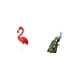 thumbnail image 5 of Escultura De Flamenco Para Jardín De Hadas Y Colección De Estatuas De Pavo Real. Elegante Adorno De Mesa Para La Primavera Y Las Fiestas En El Dormitorio, La Oficina O La Sala De Estar., 5 of 8