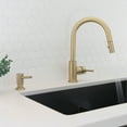 thumbnail image 2 of Stylish One-Handle 14" Ht. Brushed Gold Pull Down Kitchen Faucet with Soap Dispenser K131GS01G, 2 of 9
