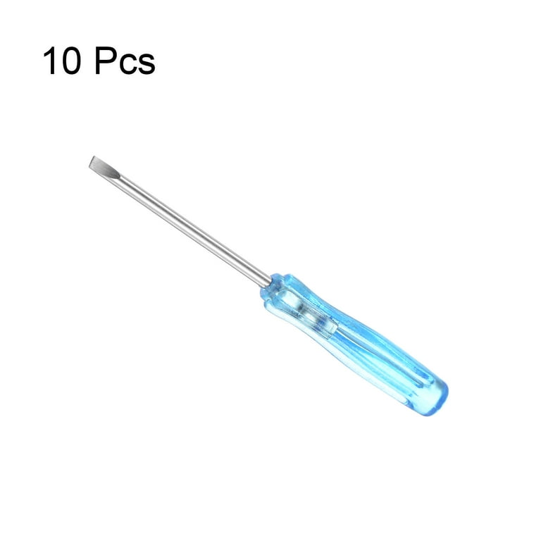 5-Piece Mini Slotted Screwdriver Set - 5.0mm Flat Head With Non-Slip Handles