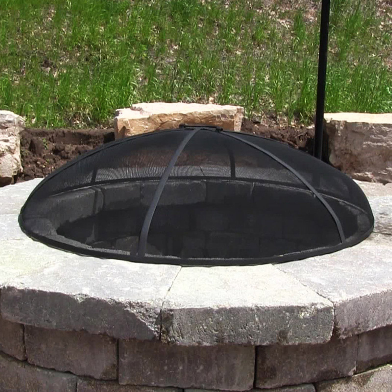 Heavy Duty Fire Pit Spark Screen, How To Build A Fire Pit Screen Cover