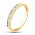 thumbnail image 3 of 1Ct Round Cut Moissanite Eternity Engagement Wedding Band Ring 14K Yellow Gold Plated, 3 of 3