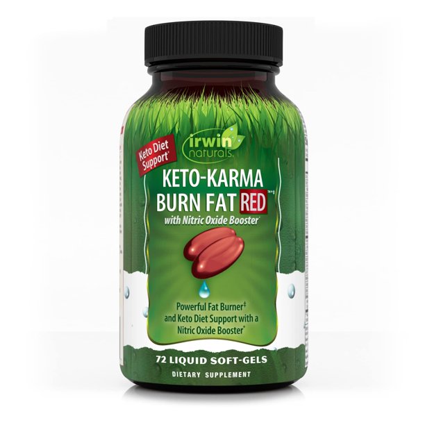 Suplemento Keto-Karma Burn Fat Red de Irwin Naturals 72 cápsulas ...