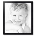 thumbnail image 2 of ArtToFrames 22" x 25" Satin Black Picture Frame, 22x25 inch Black Wood Poster Frame (WOM-1451), 2 of 8