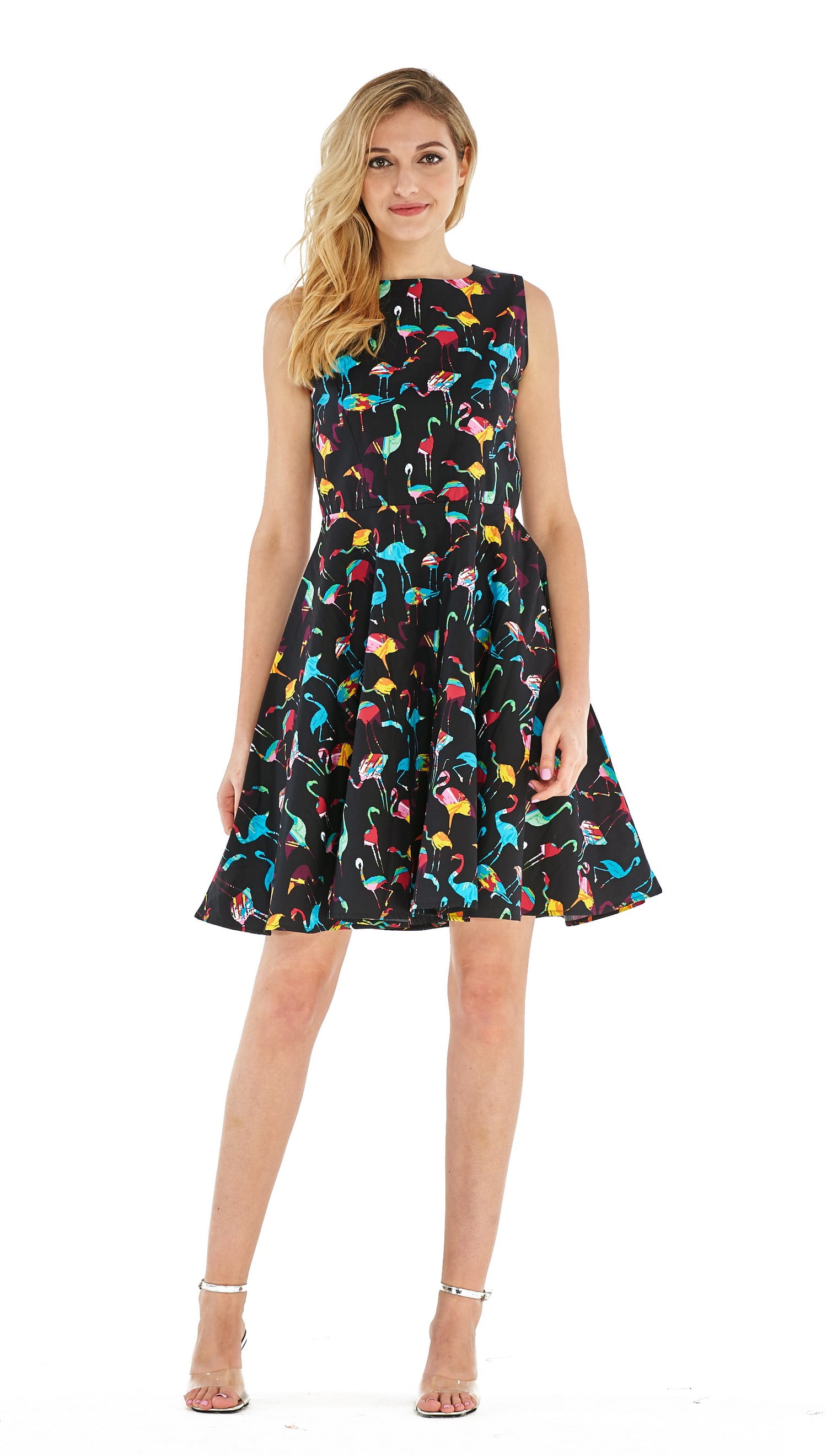 flamingo party dress
