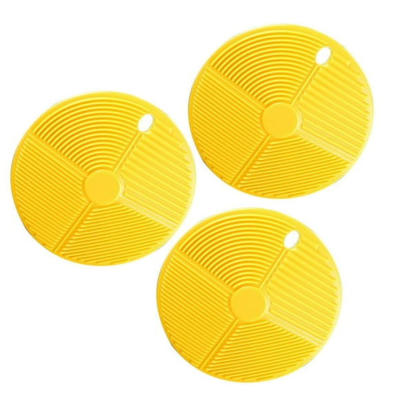 QUTETN 3 PCS Noodle Mochi Board Pasta Board 15X15CM Yellow