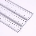 thumbnail image 2 of Paquete de regla de plástico, regla recta, herramienta de medición de plástico para estudiantes, escuela, oficina, transparente, 60cm JM, 2 of 5