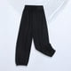thumbnail image 2 of Odeerbi 2-13 Años Niñas Hielo Seda Pantalones de Deporte Deportivo Entrenamiento de Verano Pantalones de Jogger de Color Sólido Suelto Joggers Casuales, 2 of 5