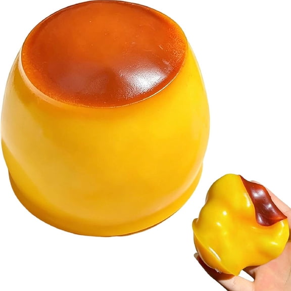 Crunchy Pudding Squishy Asmr Bead Filled, Slow Rebound Stress Relief Toy | Filled Crunchy Squishy Stress Durable Slow Rebound Portable Sensory Play(Crunchy Pudding)