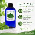thumbnail image 6 of GreenHealth Peppermint Essential Oil, 8 fl oz,Mint Essential Oil, Plastic Bottle, Aromatherapy Oil, Diffuser Oil, DIY Candle Soap Room Spray Oil, 6 of 7