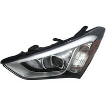 Left Headlight Assembly - Compatible with 2013 - 2016 Hyundai Santa Fe Sport Sport Utility 2014 2015