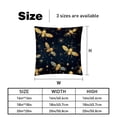thumbnail image 5 of Honeybee Throw Pillow Covers Set of 2 - 16x16, 18x18, 20x20 Inches - Unique Patterns - Ideal for Bed Pillow, Throw Pillows for Various Occasions, 5 of 6