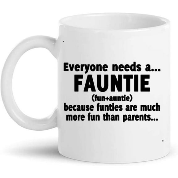 Aunt Auntie Mug 11Oz Cup - Aunt Fauntie Kid Auntie for Women Girl Mother Day Shirt Uncle Gift 11Oz Coffee Cup T-Shirt