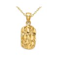 thumbnail image 1 of 14K Yellow Gold Nugget Charm Pendant Necklace with Chain, 1 of 4