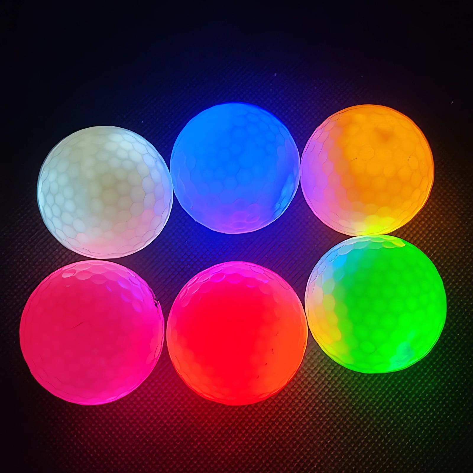 Glow Dark Golf Ball Glow Golf Balls Resettable Time Led Golf Ball Light