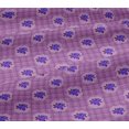 thumbnail image 5 of oneOone Viscose Jersey Fabric Check|Leaves & Rose Floral Printed Craft Fabric BTY 60 Inches Wide, 5 of 5