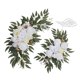thumbnail image 2 of Flores para arco de boda, letreros de bienvenida para boda, decoraciones florales, fondo de estilo rústico Blanco, 2 of 9