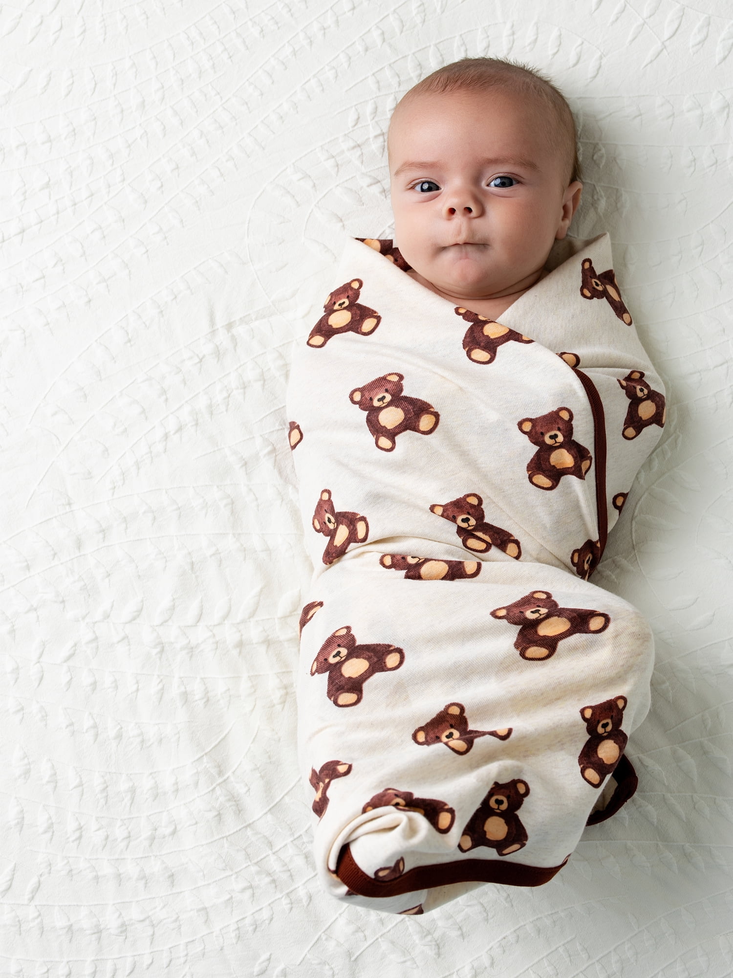 Monica + Andy Organic Cotton Baby Blanket, Soft Newborn Receiving & Coming Home Blanket, 32 x 32 Inch