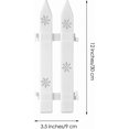 thumbnail image 2 of 15 Pieces Thick White Plastic Picket Fence Christmas Tree Fences Mini Fence Decoration For Christmas Wedding Party Garden Home, 12 Inches, 2 of 5