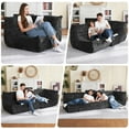 thumbnail image 5 of Congermom Bean Bag Chair, Memory Foam Bean Bag Chairs for Adults, Fireside Corner Chair Lazy Floor Corner Sofa for Living Room, Bedroom, Dorm, Office (BLACK), 5 of 7