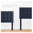 thumbnail image 5 of Luwei Lily Tufted Linen Fabric Upholstered Headboard in Navy, 5 of 8