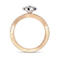 thumbnail image 4 of IGI Certified Lab Grown Diamond Engagement Ring | Center 10x5mm Marquise Cut Split Shank Halo Solitaire Wedding Anniversary Rings For Women 18k Rose Gold | F-G, VS-SI Quality (1.30 Ctw) Ring Size-5.5, 4 of 7