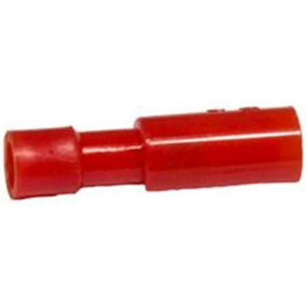 Receptacle Disconnect - Nylon Fully Insulated Double Crimp Receptacle Disconnects - 22-16 Wire,.153 Receptacle, Pack Of 100