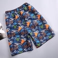 thumbnail image 2 of CHENge Plus Size Beach Shorts Retro Athletic Tropical Print Quick Dry Surf Board Shorts with Pockets Upf 50+ Sun Protection Mens Summer Clothes, 2 of 3