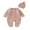 Pink, variant on Bagilaanoe Newborn Baby Girl Boys Knit Jumpsuit Button Long Sleeve Bodysuit Hat 3M 6M 12M 18M 24M Infant Fall Winter One Piece Romper