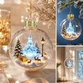 thumbnail image 5 of Fievgin Glowing Christmas Story Ornament, Light Up Mini Holiday Scene Transparent Globe with Warm LED for Tree Window Mantel, 5 of 6