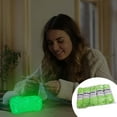 thumbnail image 1 of Lana Glow in the Dark - Pack de 5 lanas de poliéster luminoso para manualidades, 53 m cada uno, Blue Glow, 1 of 3