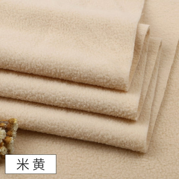 XmhyTop-A 100x160cm Polar Fleece Fabric for DIY Sewing, Blankets, Clothing & Home Decor Projects,1 Piece,Beige