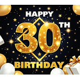 thumbnail image 4 of Decorative Design Happy Birthday Banner Gift Elements Party Backdrop Balloon Decoration 30th Birthday Celebration for Birthday Party Indoor Decoration Photo Shoot, 4 of 4