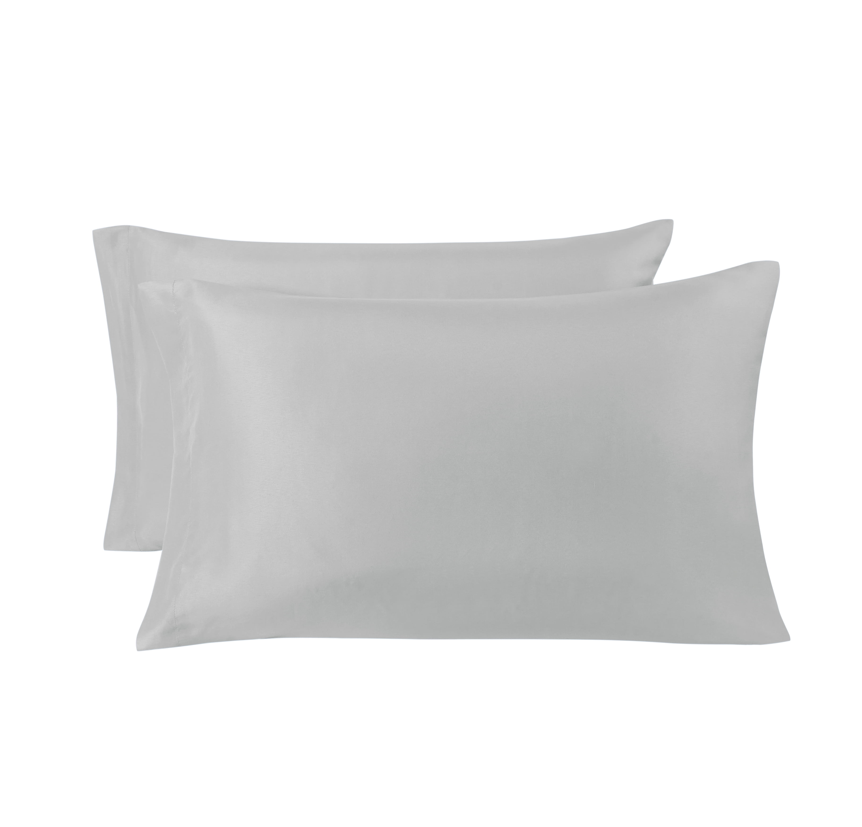 Mainstays Basic Value Microfiber Bed Sheet Set, Light Silver Gray, Full, 4 Piece