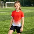 thumbnail image 6 of LIIPEE Summer Outfits For Boys Athleisure Stripes Print Short Sleeve Tees Solid Color Shorts 2 Piece Set Kids Quick Drying Breathable Fashion Sports Outfit Sets,11-12 Years, 6 of 6
