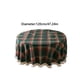 thumbnail image 3 of Mantel Verde Tejido para Fiestas | Cubierta de Mesa Redonda Rústica con Flecos | Nylon Impermeable con Spandex | Diámetro 47.24 pulgadas | Decoración Elegante para Comedor en Fiestas, Navidad y Uso, 3 of 9