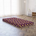 thumbnail image 3 of Tropical Foldable Mattress, Exotic Parrot Birds Flying, 74.8" x 39.4", Mustard Dark Grey and Purple, by Ambesonne, 3 of 4