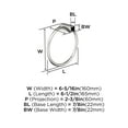 thumbnail image 5 of Amerock Monument Polished Nickel Closed Towel Ring, 5 of 7