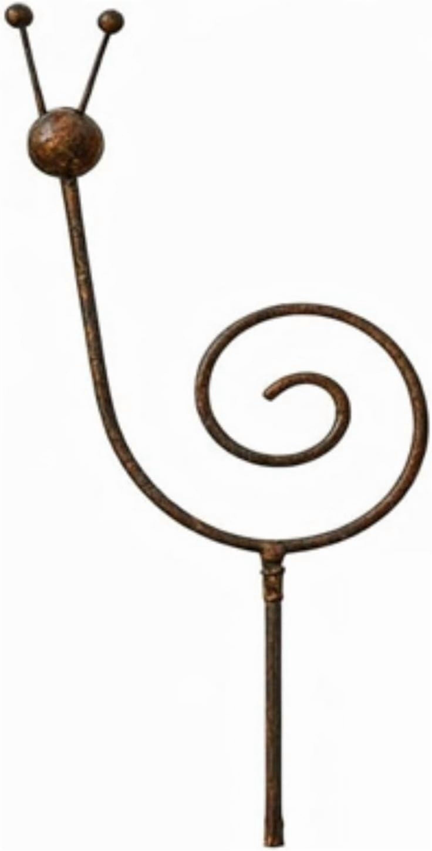 Rusty Metal Snail Garden Stake, 34.6 Inch Yard Art Sculpture, Outdoor Lawn Ornament for Patio, Porch, Backyard Decor(1 Pc)
