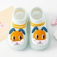 thumbnail image 2 of Siilsaa Baby Shoes Baby Boy Girl Non-Skid Indoor Walking Shoes Breathable Warm Elastic Sock Shoes with Memory Sole Protect Toes Outdoor Sneakers Blue,3-6 Months, 2 of 5